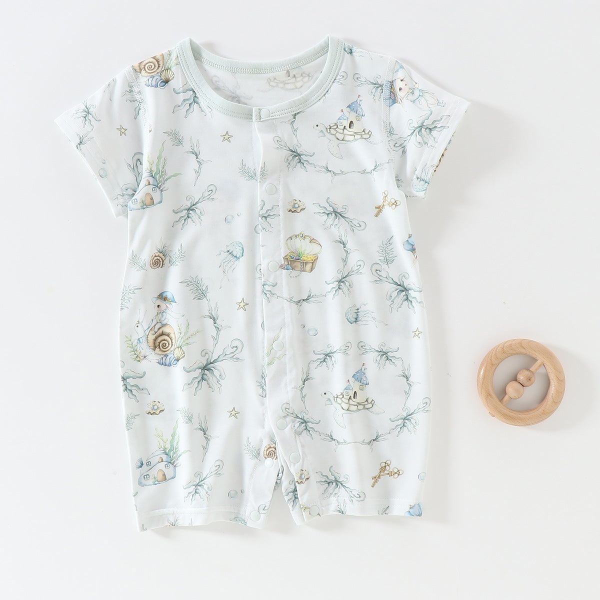 Baby short sleeved Cotton Romper
