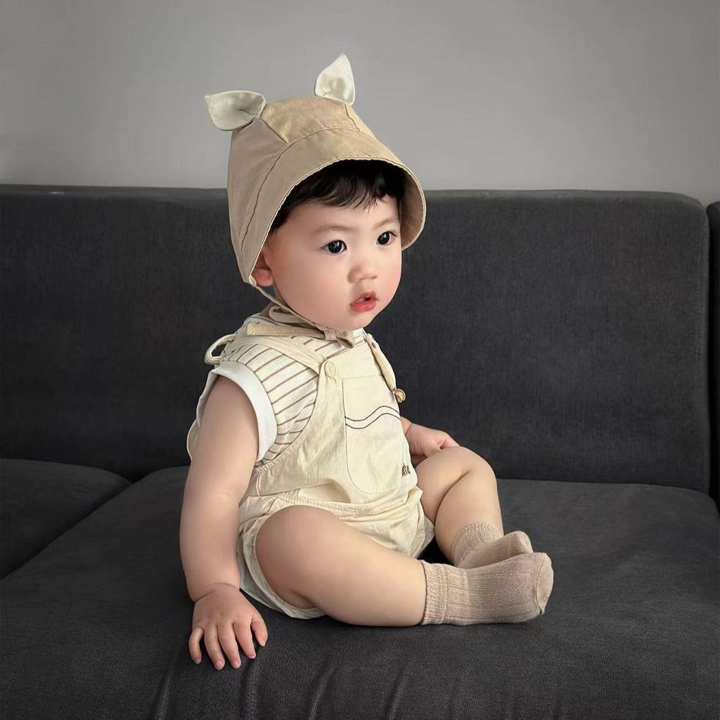 Baby Set, Baby Overalls Outfit, Lightweight Casual Sleeveless Clothes
