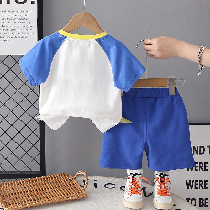 Baby Cartoon Short Sleeve 2-Piece Summer Set