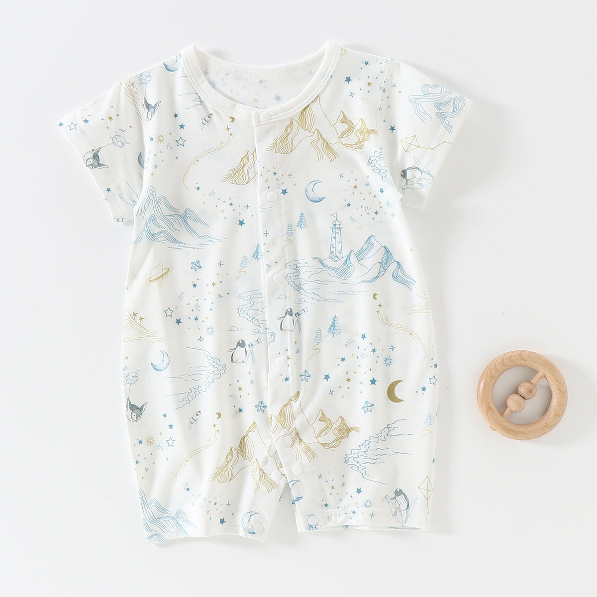 Baby short sleeved Cotton Romper