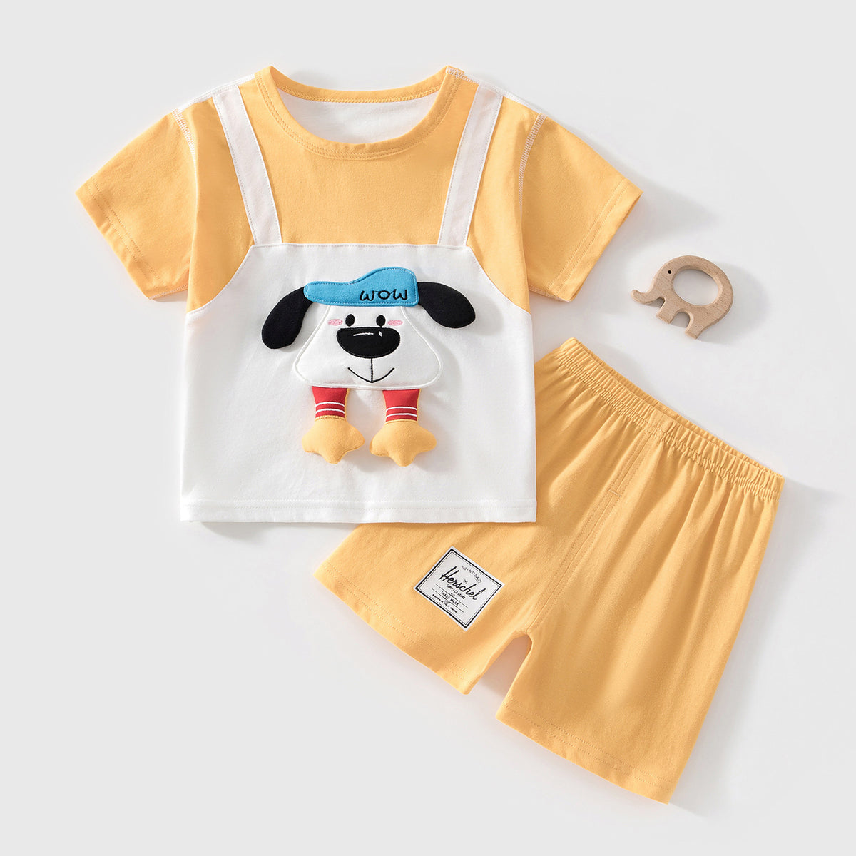 Baby Short Sleeve Romper Lightweight Cute Cartoon Baby Outfit for Newborns