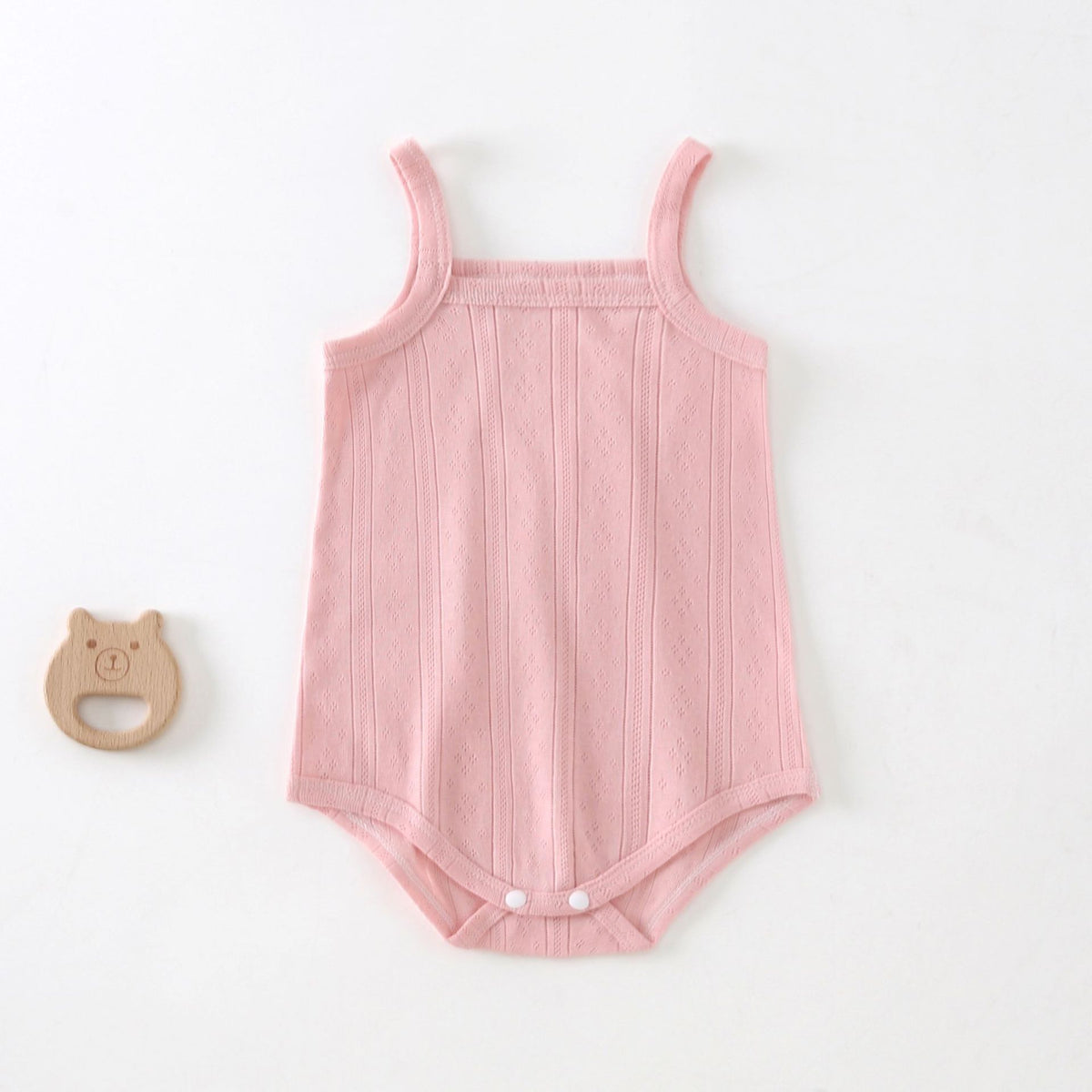 Baby Solid Color Sleeveless Sling Romper – Multi-Color