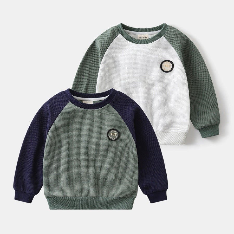 Kids Round Neck Pullover Hoodie