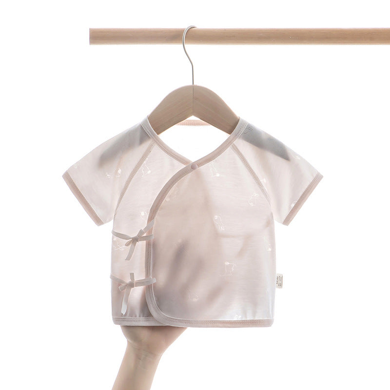 Summer Half Back Baby Thin Baby Short Sleeve Top
