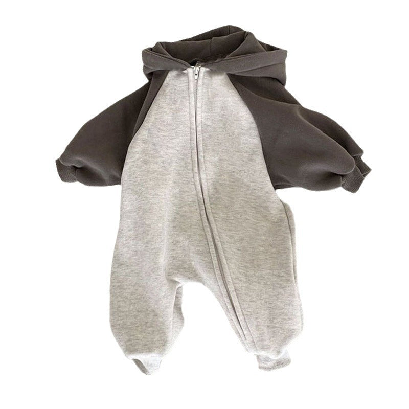 Baby Fleece Crawling Jumpsuit