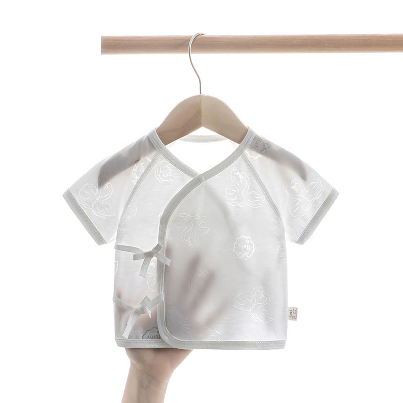 Summer Half Back Baby Thin Baby Short Sleeve Top