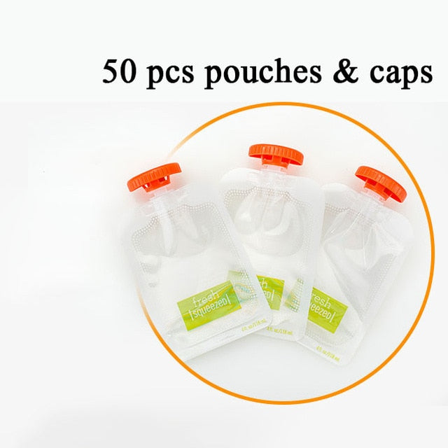 Baby Food Pouches with Caps