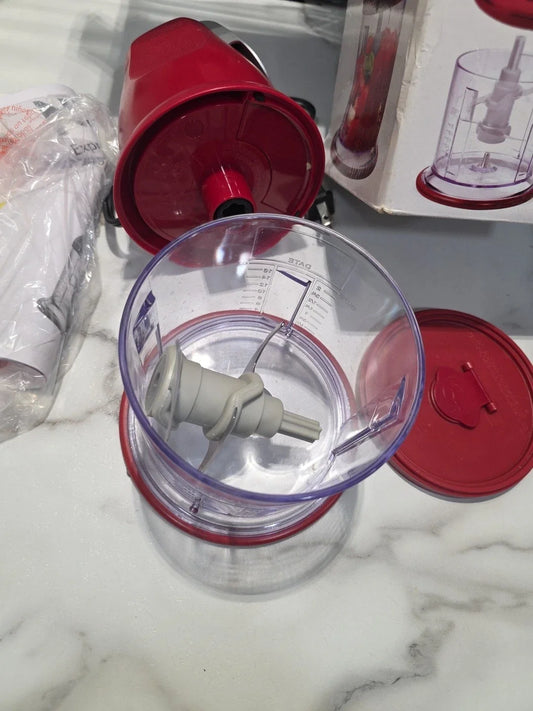 Ninja NJ100GR 16.0 Oz. Food Chopper ,Food Processor Red Maroon